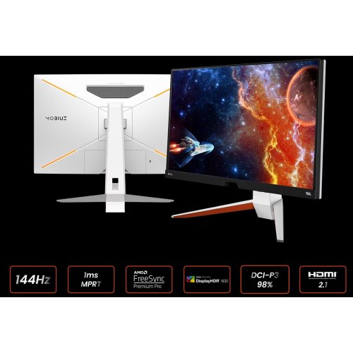 Купити Монітор BenQ 27" EX271U (9H.LN2LB.QBE) Black/White - ціна в Києві, Львові, Вінниці, Хмельницькому, Франківську, Україні | інтернет-магазин TELEMART.UA фото
