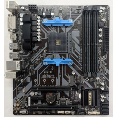 Материнська плата Gigabyte B450M DS3H (sAM4, AMD B450) (Відновлено продавцем, 765220) купити з перевіркою сумісності: огляд, характеристики, ціна у Києві, Львові, Вінниці, Хмельницькому, Івано-Франківську, Україні | інтернет-магазин TELEMART.UA фото