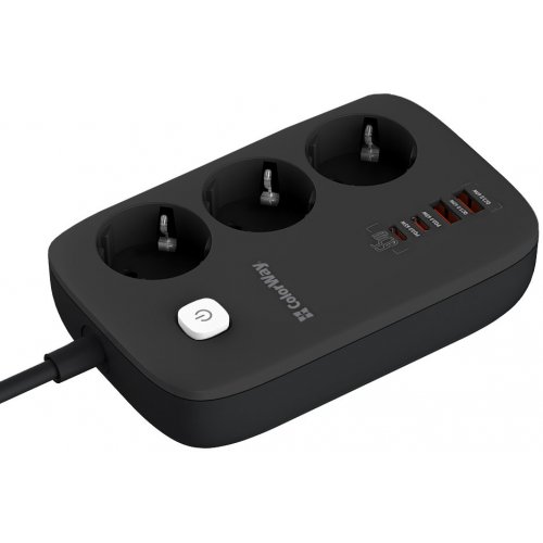 Купить Сетевой фильтр СolorWay 2 м 3 розетки + 2 x USB + 2 x USB Type-C (CW-CHE34PDB) Black - цена в Харькове, Киеве, Днепре, Одессе
в интернет-магазине Telemart фото