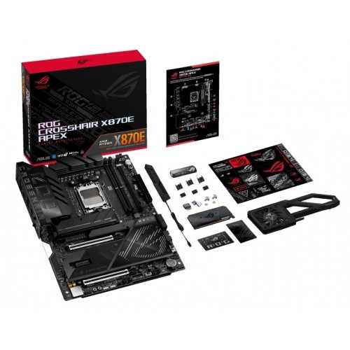 Купить Материнская плата Asus ROG CROSSHAIR X870E APEX (sAM5, AMD X870E) с проверкой совместимости: обзор, характеристики, цена в Киеве, Днепре, Одессе, Харькове, Украине | интернет-магазин TELEMART.UA фото