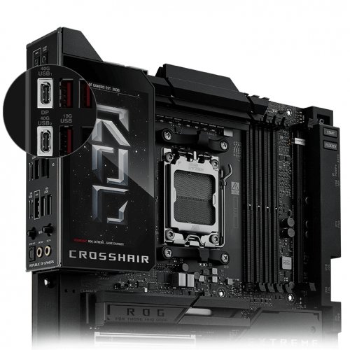 Купить Материнская плата Asus ROG CROSSHAIR X870E EXTREME (sAM5, AMD X870E) с проверкой совместимости: обзор, характеристики, цена в Киеве, Днепре, Одессе, Харькове, Украине | интернет-магазин TELEMART.UA фото