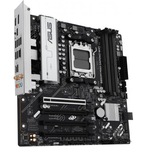 Купить Материнская плата Asus B850M MAX GAMING WIFI (sAM5, AMD B850) с проверкой совместимости: обзор, характеристики, цена в Киеве, Днепре, Одессе, Харькове, Украине | интернет-магазин TELEMART.UA фото