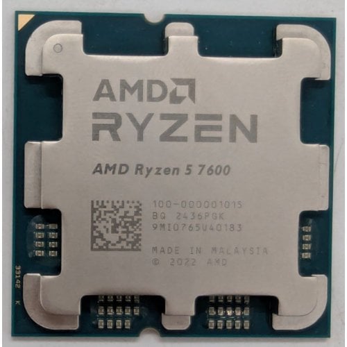 Процесор AMD Ryzen 5 7600 3.8(5.1)GHz 32MB sAM5 Tray (100-000001015) (Відновлено продавцем, 765345) купити з перевіркою сумісності: огляд, характеристики, ціна у Києві, Львові, Вінниці, Хмельницькому, Івано-Франківську, Україні | інтернет-магазин TELEMART.UA фото