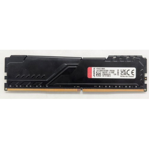 Купить Озу Kingston DDR4 8GB 3200Mhz FURY Beast Black (KF432C16BB/8) (Восстановлено продавцом, 765373) с проверкой совместимости: обзор, характеристики, цена в Киеве, Днепре, Одессе, Харькове, Украине | интернет-магазин TELEMART.UA фото