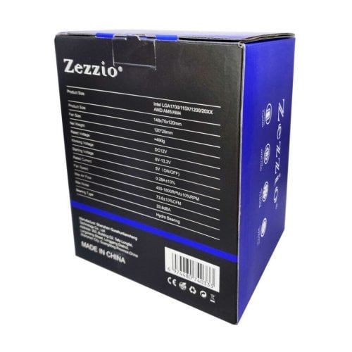 Уцінка кулер Zezzio ZH-C400 V2 Black (Сліди використання, 765380) купити з перевіркою сумісності: огляд, характеристики, ціна у Києві, Львові, Вінниці, Хмельницькому, Івано-Франківську, Україні | інтернет-магазин TELEMART.UA фото