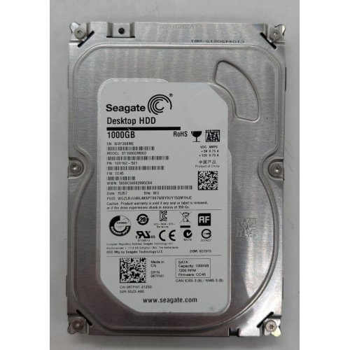 Жорсткий диск Seagate Barracuda 7200.14 1TB 64MB 7200RPM 3.5" (ST1000DM003) (Відновлено продавцем, 765550) купити з перевіркою сумісності: огляд, характеристики, ціна у Києві, Львові, Вінниці, Хмельницькому, Івано-Франківську, Україні | інтернет-магазин TELEMART.UA фото