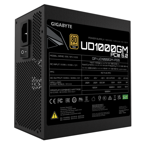 Уцінка блок живлення Gigabyte UD1000GM PG5 1000W Rev. 2.0 (GP-UD1000GM PG5) (Сліди встановлення, 765589) купити з перевіркою сумісності: огляд, характеристики, ціна у Києві, Львові, Вінниці, Хмельницькому, Івано-Франківську, Україні | інтернет-магазин TELEMART.UA фото