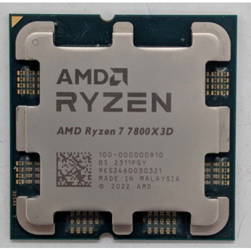 Процесор AMD Ryzen 7 7800X3D 4.2(5.0)GHz 96MB sAM5 Box (100-100000910WOF) (Відновлено продавцем, 765617) купити з перевіркою сумісності: огляд, характеристики, ціна у Києві, Львові, Вінниці, Хмельницькому, Івано-Франківську, Україні | інтернет-магазин TELEMART.UA фото