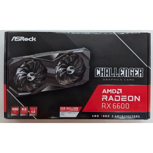 Купить Видеокарта AsRock Radeon RX 6600 Challenger D 8192MB (RX6600 CLD 8G) (Восстановлено продавцом, 765752) с проверкой совместимости: обзор, характеристики, цена в Киеве, Днепре, Одессе, Харькове, Украине | интернет-магазин TELEMART.UA фото