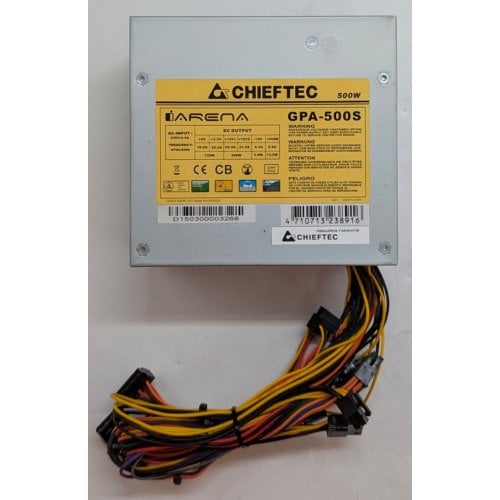 Блок живлення CHIEFTEC i-ARENA 500W (GPA-500S) (Відновлено продавцем, 765789) купити з перевіркою сумісності: огляд, характеристики, ціна у Києві, Львові, Вінниці, Хмельницькому, Івано-Франківську, Україні | інтернет-магазин TELEMART.UA фото