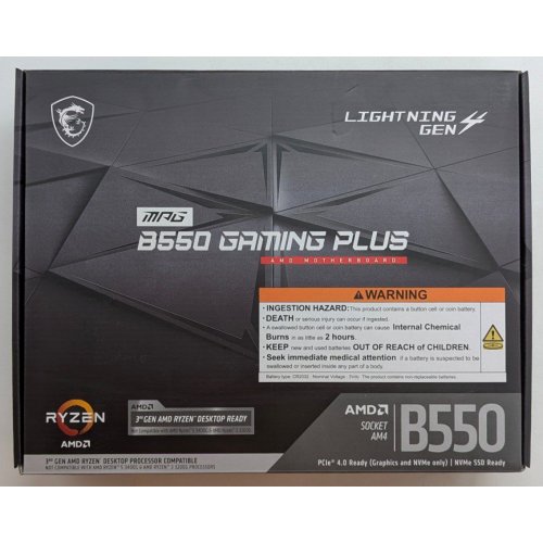 Купить Материнская плата MSI MPG B550 GAMING PLUS (sAM4, AMD B550) (Восстановлено продавцом, 765792) с проверкой совместимости: обзор, характеристики, цена в Киеве, Днепре, Одессе, Харькове, Украине | интернет-магазин TELEMART.UA фото