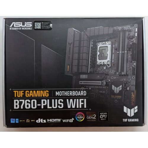 Материнська плата Asus TUF GAMING B760-PLUS WIFI (s1700, Intel B760) (Відновлено продавцем, 766050) купити з перевіркою сумісності: огляд, характеристики, ціна у Києві, Львові, Вінниці, Хмельницькому, Івано-Франківську, Україні | інтернет-магазин TELEMART.UA фото