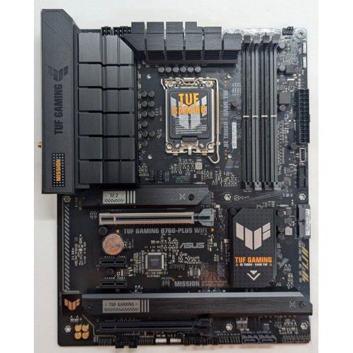 Материнська плата Asus TUF GAMING B760-PLUS WIFI (s1700, Intel B760) (Відновлено продавцем, 766050) купити з перевіркою сумісності: огляд, характеристики, ціна у Києві, Львові, Вінниці, Хмельницькому, Івано-Франківську, Україні | інтернет-магазин TELEMART.UA фото