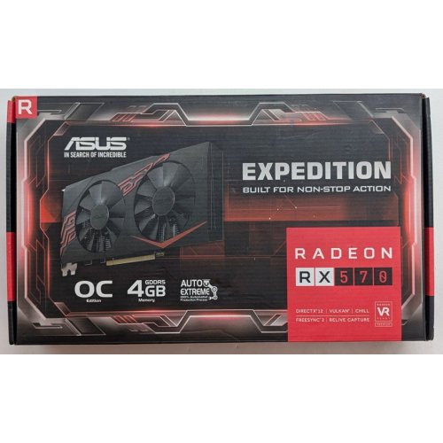 Купить Видеокарта Asus Radeon RX 570 Expedition OC 4096MB (EX-RX570-O4G) (Восстановлено продавцом, 766092) с проверкой совместимости: обзор, характеристики, цена в Киеве, Днепре, Одессе, Харькове, Украине | интернет-магазин TELEMART.UA фото
