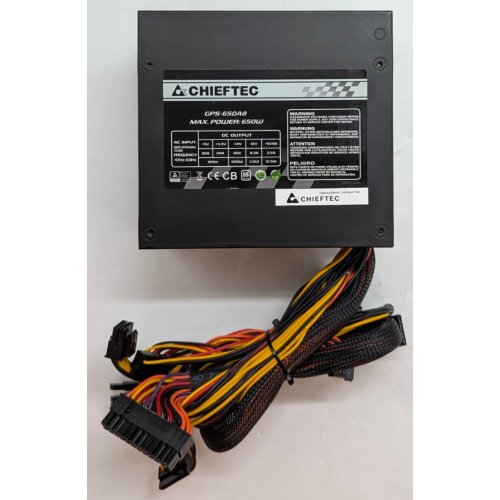 Купить Блок питания CHIEFTEC Smart 650W (GPS-650A8) (Восстановлено продавцом, 766100) с проверкой совместимости: обзор, характеристики, цена в Киеве, Днепре, Одессе, Харькове, Украине | интернет-магазин TELEMART.UA фото