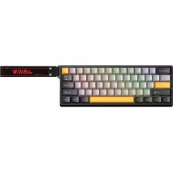 Клавиатура AULA WIN60 HE Max Magnetic Switch (6978080504036) Black/Grey/Yellow