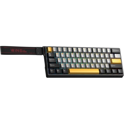 Купити Клавіатура AULA WIN60 HE Max Magnetic Switch (6978080504036) Black/Grey/Yellow - ціна в Києві, Львові, Вінниці, Хмельницькому, Франківську, Україні | інтернет-магазин TELEMART.UA фото