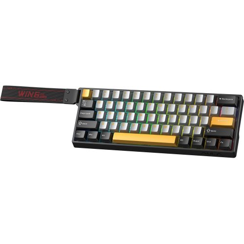 Купити Клавіатура AULA WIN60 HE Max Magnetic Switch (6978080504036) Black/Grey/Yellow - ціна в Києві, Львові, Вінниці, Хмельницькому, Франківську, Україні | інтернет-магазин TELEMART.UA фото