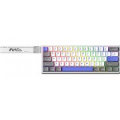 Клавиатура AULA WIN68 HE Max Magnetic Switch (6978080504081) Grey/White/Purple