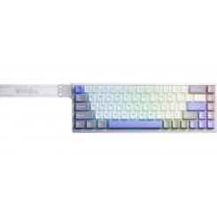 Клавіатура AULA WIN68 HE Max Magnetic Switch (6978080504081) Grey/White/Purple