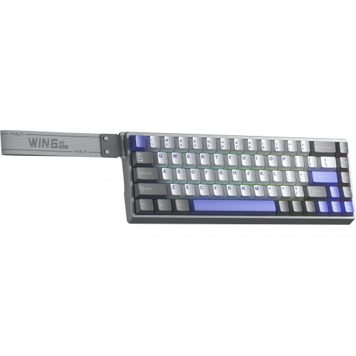Фото Клавіатура AULA WIN68 HE Max Magnetic Switch (6978080504081) Grey/White/Purple