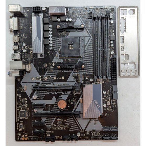 Материнська плата Asus PRIME B450-PLUS (sAM4, AMD B450) (Відновлено продавцем, 766160) купити з перевіркою сумісності: огляд, характеристики, ціна у Києві, Львові, Вінниці, Хмельницькому, Івано-Франківську, Україні | інтернет-магазин TELEMART.UA фото
