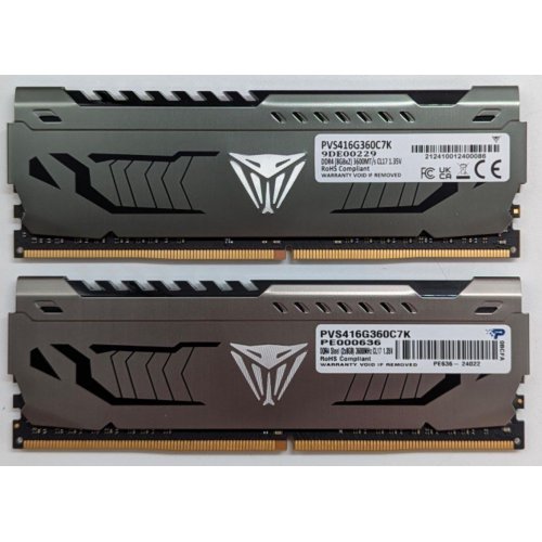 Купить Озу Patriot DDR4 16GB (2x8GB) 3600Mhz Viper Steel (PVS416G360C7K) (Восстановлено продавцом, 766162) с проверкой совместимости: обзор, характеристики, цена в Киеве, Днепре, Одессе, Харькове, Украине | интернет-магазин TELEMART.UA фото