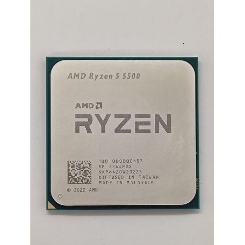 Купить Процессор AMD Ryzen 5 5500 3.6(4.2)GHz 16MB sAM4 Tray (100-000000457) (Восстановлено продавцом, 766188) с проверкой совместимости: обзор, характеристики, цена в Киеве, Днепре, Одессе, Харькове, Украине | интернет-магазин TELEMART.UA фото
