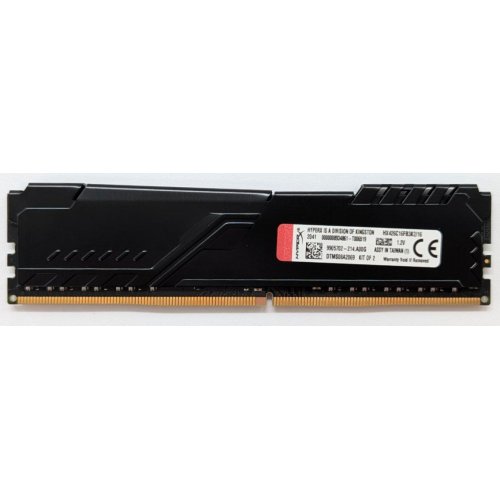Купить Озу HyperX DDR4 8GB 2666Mhz Fury Black (HX426C16FB3/8) (Восстановлено продавцом, 766194) с проверкой совместимости: обзор, характеристики, цена в Киеве, Днепре, Одессе, Харькове, Украине | интернет-магазин TELEMART.UA фото