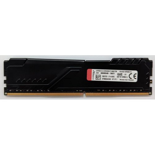 Купить Озу HyperX DDR4 8GB 2666Mhz Fury Black (HX426C16FB3/8) (Восстановлено продавцом, 766195) с проверкой совместимости: обзор, характеристики, цена в Киеве, Днепре, Одессе, Харькове, Украине | интернет-магазин TELEMART.UA фото