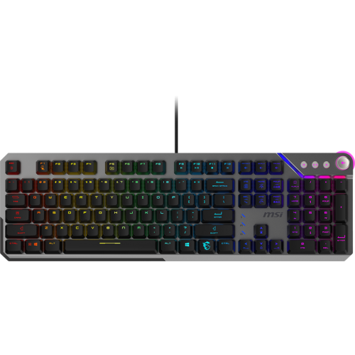 Купити Клавіатура MSI STRIKE 600 Kailh Midnight Pro Silent Tactile Switches Black - ціна в Києві, Львові, Вінниці, Хмельницькому, Франківську, Україні | інтернет-магазин TELEMART.UA фото