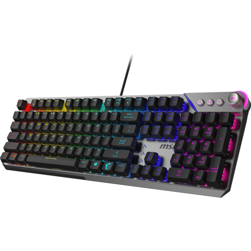 Купити Клавіатура MSI STRIKE 600 Kailh Midnight Pro Silent Tactile Switches Black - ціна в Києві, Львові, Вінниці, Хмельницькому, Франківську, Україні | інтернет-магазин TELEMART.UA фото
