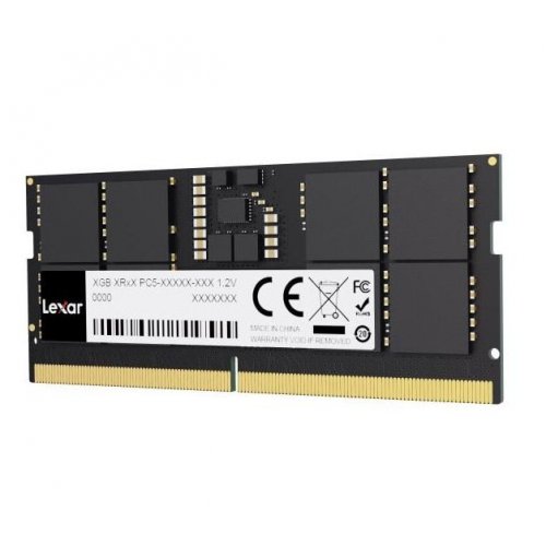 ОЗП Lexar SODIMM DDR5 32GB 5600Mhz (LD5S32G56C46ST-BGS) купити з перевіркою сумісності: огляд, характеристики, ціна у Києві, Львові, Вінниці, Хмельницькому, Івано-Франківську, Україні | інтернет-магазин TELEMART.UA фото