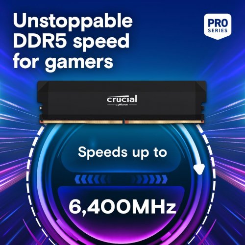 Купить ОЗУ Crucial DDR5 64GB (2x32GB) 6400Mhz Pro Overclocking (CP2K32G64C40U5B) с проверкой совместимости: обзор, характеристики, цена в Киеве, Днепре, Одессе, Харькове, Украине | интернет-магазин TELEMART.UA фото