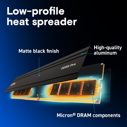 ОЗП Crucial DDR5 16GB 6000Mhz Pro (CP16G60C48U5) купити з перевіркою сумісності: огляд, характеристики, ціна у Києві, Львові, Вінниці, Хмельницькому, Івано-Франківську, Україні | інтернет-магазин TELEMART.UA фото