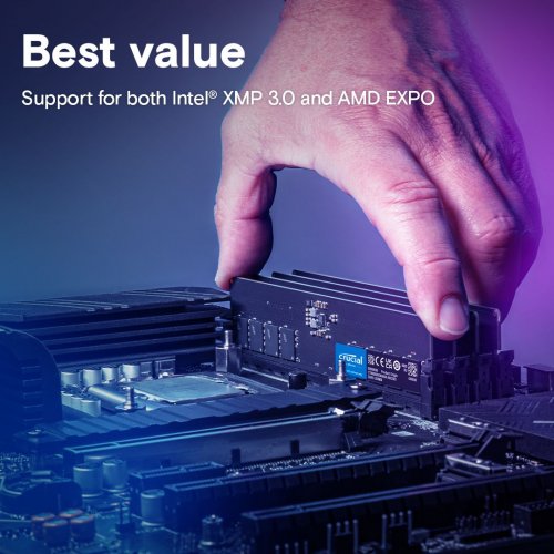 Купить ОЗУ Crucial DDR5 64GB 5600Mhz (CT64G56C46U5) с проверкой совместимости: обзор, характеристики, цена в Киеве, Днепре, Одессе, Харькове, Украине | интернет-магазин TELEMART.UA фото