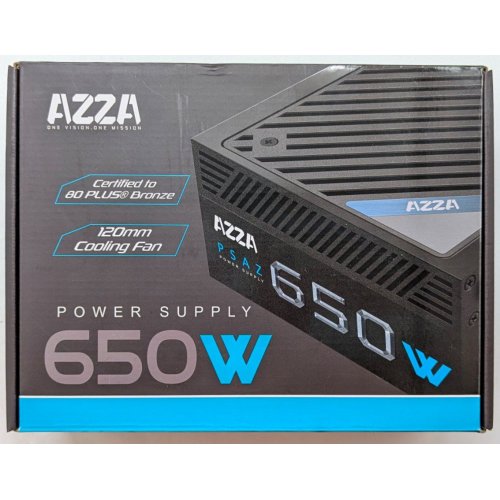 Блок живлення Azza 650W (PSAZ-650W) (Відновлено продавцем, 766372) купити з перевіркою сумісності: огляд, характеристики, ціна у Києві, Львові, Вінниці, Хмельницькому, Івано-Франківську, Україні | інтернет-магазин TELEMART.UA фото