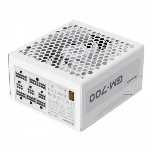 Блок живлення GAMEMAX GM-700 Modular 700W White купити з перевіркою сумісності: огляд, характеристики, ціна у Києві, Львові, Вінниці, Хмельницькому, Івано-Франківську, Україні | інтернет-магазин TELEMART.UA фото
