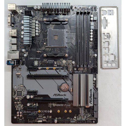 Купить Материнская плата AsRock B450M Pro4 (sAM4, AMD B450) (Восстановлено продавцом, 766392) с проверкой совместимости: обзор, характеристики, цена в Киеве, Днепре, Одессе, Харькове, Украине | интернет-магазин TELEMART.UA фото
