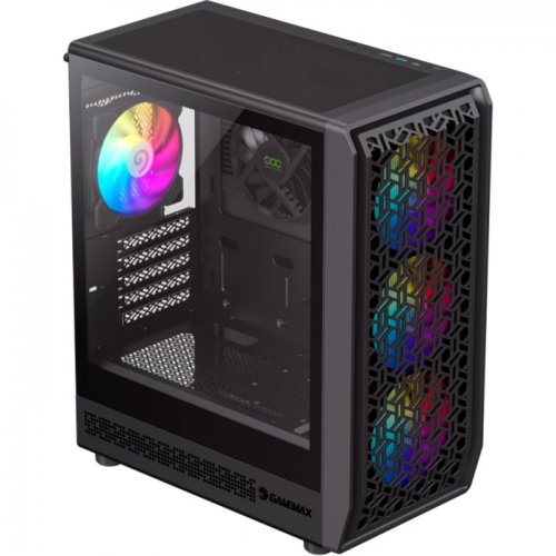 Корпус GAMEMAX Forge COC Tempered Glass без БЖ Black купити з перевіркою сумісності: огляд, характеристики, ціна у Києві, Львові, Вінниці, Хмельницькому, Івано-Франківську, Україні | інтернет-магазин TELEMART.UA фото