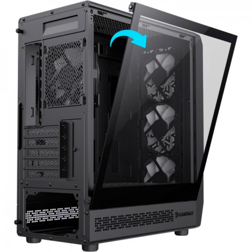 Корпус GAMEMAX Forge COC Tempered Glass без БЖ Black купити з перевіркою сумісності: огляд, характеристики, ціна у Києві, Львові, Вінниці, Хмельницькому, Івано-Франківську, Україні | інтернет-магазин TELEMART.UA фото