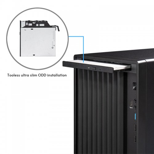 Купить Корпус CHIEFTEC Uni без БП (BS-20B-OP) Black с проверкой совместимости: обзор, характеристики, цена в Киеве, Днепре, Одессе, Харькове, Украине | интернет-магазин TELEMART.UA фото