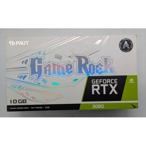 Купить Видеокарта Palit GeForce RTX 3080 GameRock 10240MB (NED3080U19IA-1020G) (Восстановлено продавцом, 766442) с проверкой совместимости: обзор, характеристики, цена в Киеве, Днепре, Одессе, Харькове, Украине | интернет-магазин TELEMART.UA фото
