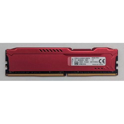Озп Kingston DDR4 16GB 2933Mhz HyperX Fury Red (HX429C17FR/16) (Відновлено продавцем, 766561) купити з перевіркою сумісності: огляд, характеристики, ціна у Києві, Львові, Вінниці, Хмельницькому, Івано-Франківську, Україні | інтернет-магазин TELEMART.UA фото