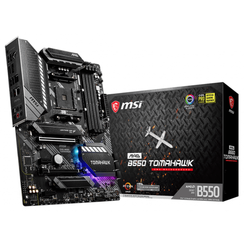 Материнська плата MSI MAG B550 TOMAHAWK (sAM4, AMD B550) (Відновлено продавцем, 766563) купити з перевіркою сумісності: огляд, характеристики, ціна у Києві, Львові, Вінниці, Хмельницькому, Івано-Франківську, Україні | інтернет-магазин TELEMART.UA фото
