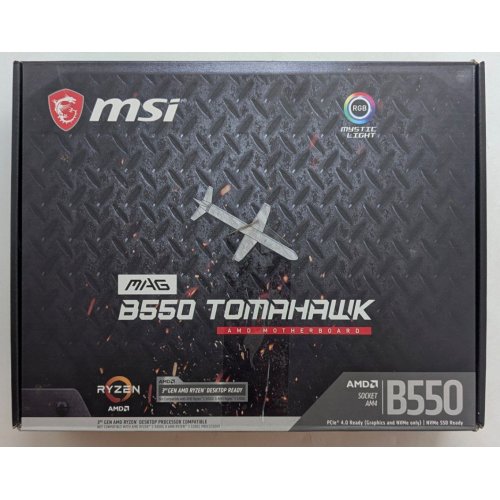 Материнська плата MSI MAG B550 TOMAHAWK (sAM4, AMD B550) (Відновлено продавцем, 766563) купити з перевіркою сумісності: огляд, характеристики, ціна у Києві, Львові, Вінниці, Хмельницькому, Івано-Франківську, Україні | інтернет-магазин TELEMART.UA фото