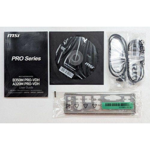 Материнська плата MSI B350M PRO-VDH (sAM4, AMD B350) (Відновлено продавцем, 766567) купити з перевіркою сумісності: огляд, характеристики, ціна у Києві, Львові, Вінниці, Хмельницькому, Івано-Франківську, Україні | інтернет-магазин TELEMART.UA фото