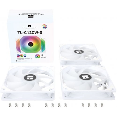 Купить Набор кулеров для корпуса Thermalright TL-C12C-S 3 in 1 White с проверкой совместимости: обзор, характеристики, цена в Киеве, Днепре, Одессе, Харькове, Украине | интернет-магазин TELEMART.UA фото