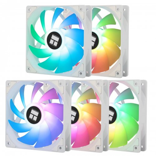 Набор кулеров для корпуса Thermalright TL-C12C-S 5 in 1 White купити з перевіркою сумісності: огляд, характеристики, ціна у Києві, Львові, Вінниці, Хмельницькому, Івано-Франківську, Україні | інтернет-магазин TELEMART.UA фото