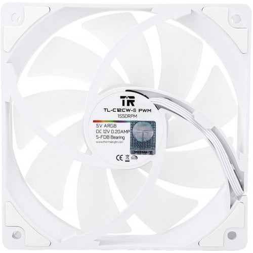 Набор кулеров для корпуса Thermalright TL-C12C-S 5 in 1 White купити з перевіркою сумісності: огляд, характеристики, ціна у Києві, Львові, Вінниці, Хмельницькому, Івано-Франківську, Україні | інтернет-магазин TELEMART.UA фото
